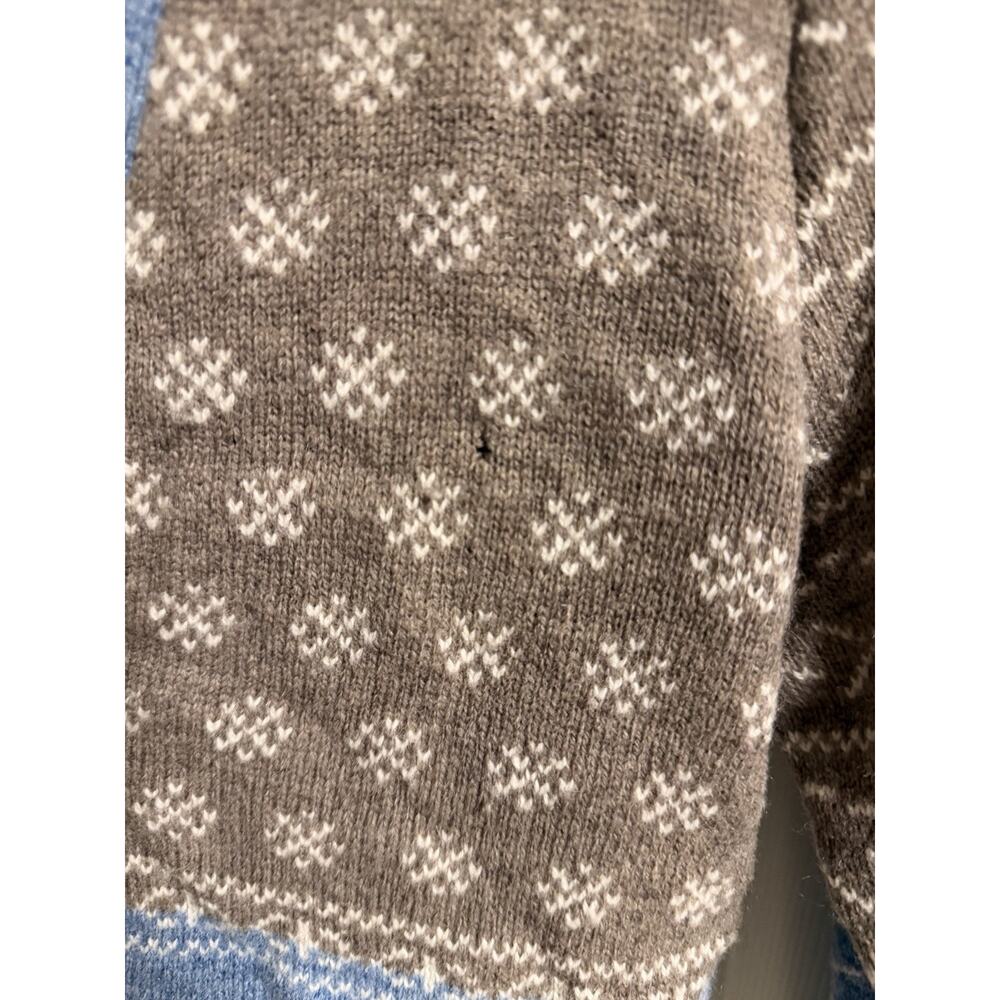 Woolrich Cardigan Sweater Small Knit Wool Winter Snow Cabin Christmas SP Hole - Picture 2 of 7